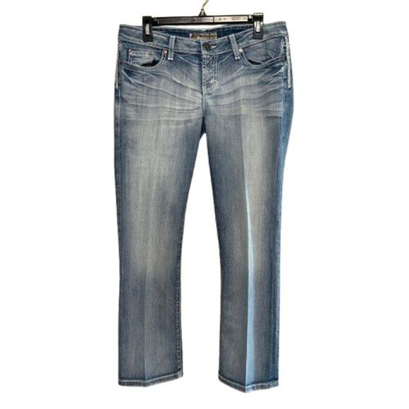 BKE Madison Stretch Straight Leg Jeans Womens Size 29 x 28 Low Rise Light Wash - Picture 1 of 10